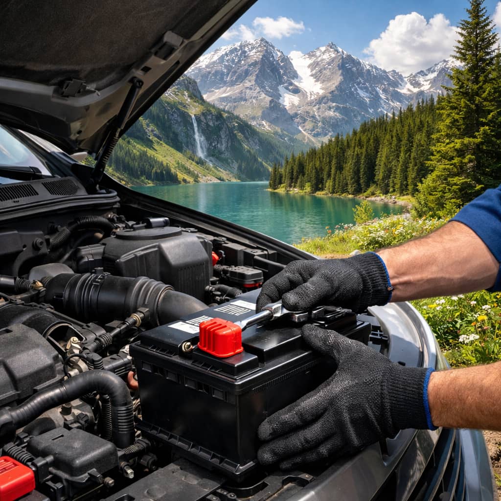 تعویض باطری ماشین